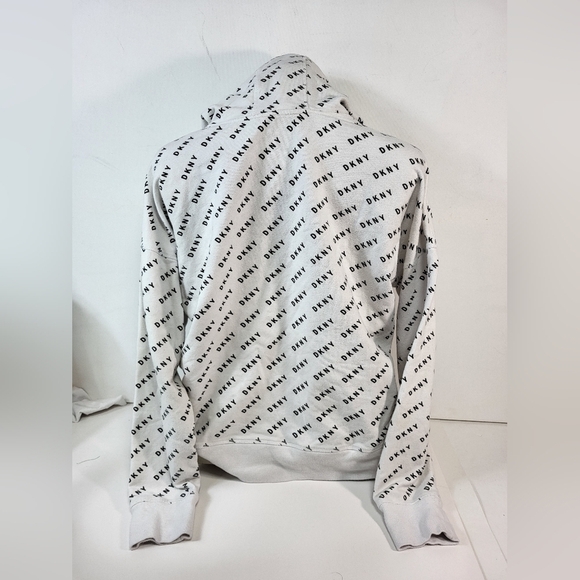DKNY Sport White Cropped Hoody - Picture 4 of 8